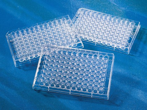 Corning&#174;&nbsp;96孔透明聚苯乙烯微孔板 flat bottom clear, polystyrene, sterile, lid, case of 100, pack of 20