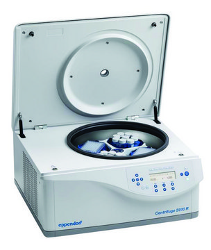 Eppendorf&#174; Centrifuge 5910R G, refrigerated incl. S-4x400 rotor, round buckets and adapter for conical tubes, 5/15/50mL, AC/DC input 120 V AC, US 3-pin plug