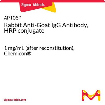 Rabbit Anti-Goat IgG Antibody, HRP conjugate 1&#160;mg/mL (after reconstitution), Chemicon&#174;