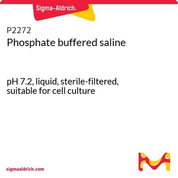 Phosphate buffered saline pH 7.2, liquid, sterile-filtered, suitable for cell culture