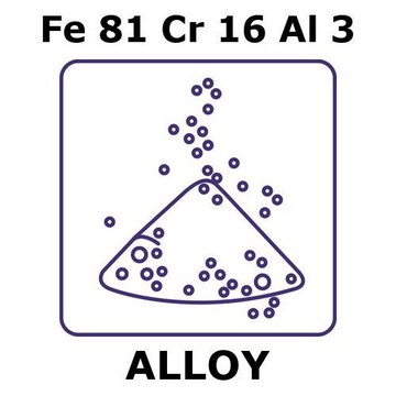 Iron-Chromium-Aluminum alloy, Fe81Cr16Al3 powder, 45micron max. particle size, atomized, 50g