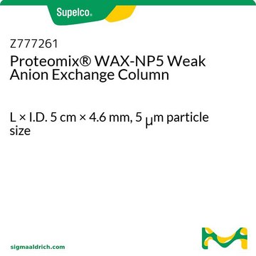 Proteomix&#174; WAX-NP5 Weak Anion Exchange Column L × I.D. 5&#160;cm × 4.6&#160;mm, 5&#160;&#956;m particle size