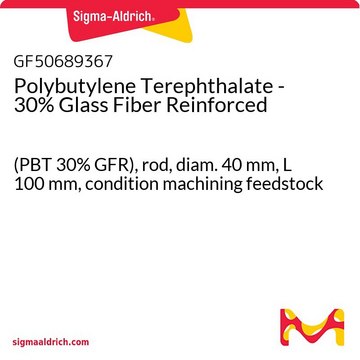 Polybutylene Terephthalate - 30% Glass Fiber Reinforced (PBT 30% GFR), rod, diam. 40&#160;mm, L 100&#160;mm, condition machining feedstock