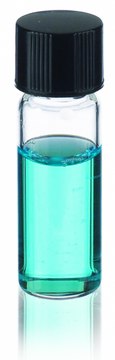 WHEATON&#174; clear sample vial with rubber lined cap packed in partitioned tray glass, tube capacity (16&#160;mL), screw cap