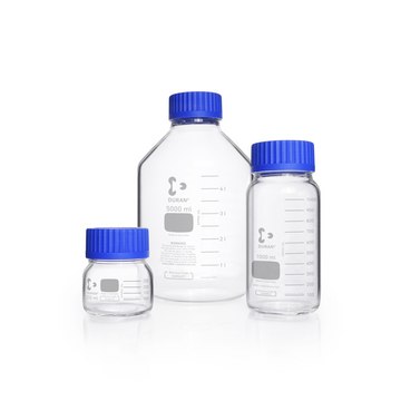 DURAN&#174; wide mouth laboratory bottle with cap, round glass bottle, bottle capacity (3,500&#160;mL), non-sterile