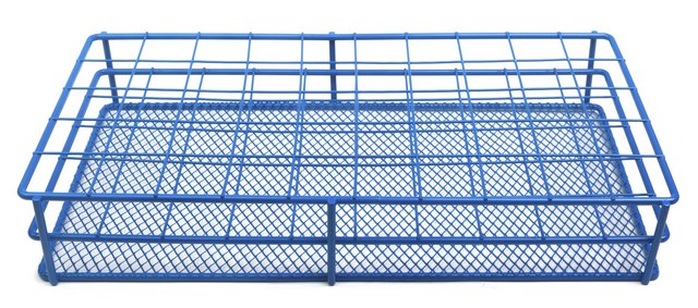 Coated Wire Tube Rack to hold, 20 x 33 mm tubes, blue