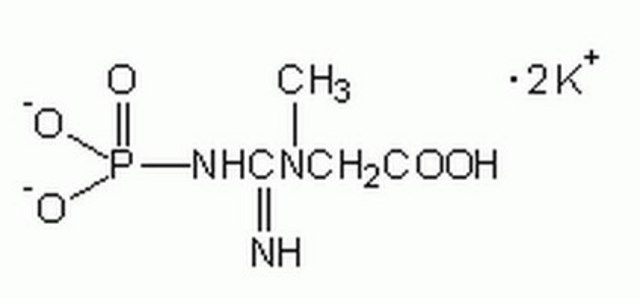 Creatine Phosphate, Dipotassium Salt A high-energy phosphate compound. Transfer of phosphate group from creatine phosphate to ADP and from ATP to creatine form the basis of the creatine-creatine phosphate energy shuttle.