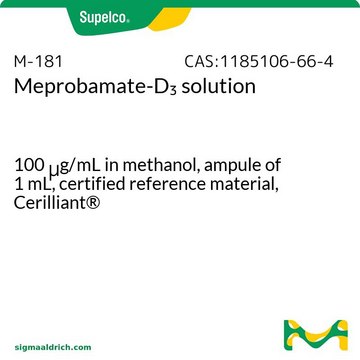 Meprobamate-D3 solution 100&#160;&#956;g/mL in methanol, ampule of 1&#160;mL, certified reference material, Cerilliant&#174;