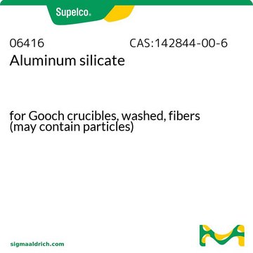 硅酸铝 for Gooch crucibles, washed, fibers (may contain particles)