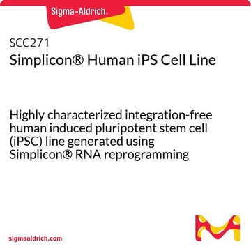 Simplicon&#174; Human iPS Cell Line Highly characterized integration-free human induced pluripotent stem cell (iPSC) line generated using Simplicon&#174; RNA reprogramming technology.