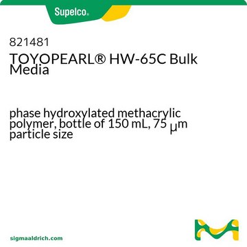 TOYOPEARL&#174; HW-65C Bulk Media phase hydroxylated methacrylic polymer, bottle of 150&#160;mL, 75&#160;&#956;m particle size