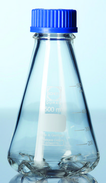 Duran&#174; baffled flask borosilicate glass, working volume 500&#160;mL, non-sterile