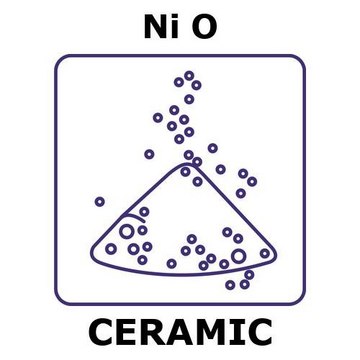 Nickel oxide powder, 45 max. part. size (micron), weight 200&#160;g, green