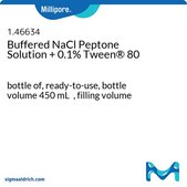 Buffered Sodium Chloride Peptone Solution with Neutralizers Tween® 0.1%, bottle capacity 500 mL, bottle filling volume 450 mL, closure type, Blue screw cap with 3 loci, pack of 6 bottles
