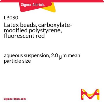 乳胶珠，羧酸盐改性聚苯乙烯，荧光红 aqueous suspension, 2.0&#160;&#956;m mean particle size