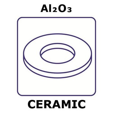 Alumina Washer, size m3 (ansi), length 25 pcs, outside diameter 9.64 - 10.00mm