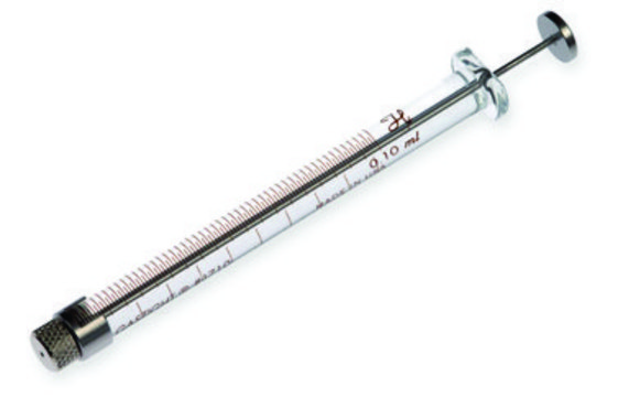 Hamilton&#174; TLC syringe model, 1710 RN, no needle, volume 100&#160;&#956;L