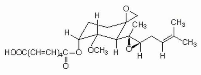 Fumagillin, Aspergillus fumigatus Antiprotozoal agent and angiogenesis inhibitor.