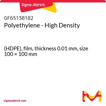 Polyethylene - High Density (HDPE), film, thickness 0.01&#160;mm, size 100 × 100&#160;mm