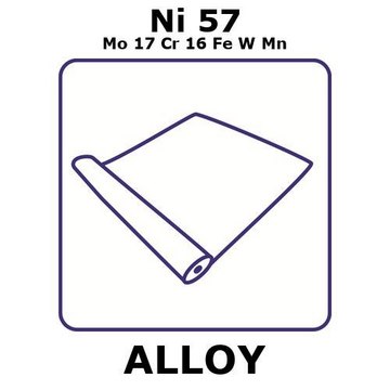 Hastelloy&#174; C276 - heat resisting alloy, Ni57Mo17Cr16FeWMn foil, 0.2m coil, 0.025mm thickness, as rolled