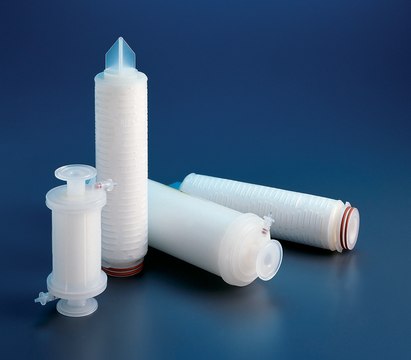 Opticap® XLT 30 Capsule Media: Viresolve® NFR Chemistry: Polyethersulfone (PES) Inlet: 1-1/2 in. Sanitary Flange Outlet: 1-1/2 in. Sanitary Flange T-line Max Operating Pressure: 80 psi @ 25 °C