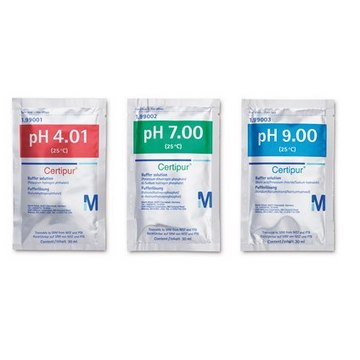 Buffer solutions traceable to NIST, traceable to PTB, pH 4.01 (25&#160;°C, phthalate), pH 7.00 (25&#160;°C, phosphate), pH 9.00(borate), Certipur&#174;