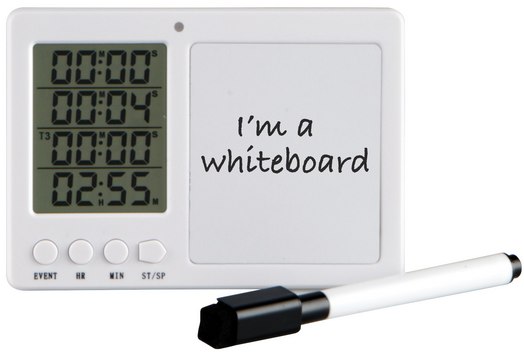 Lab Alert&#174; 4 way timer with whiteboard and pen