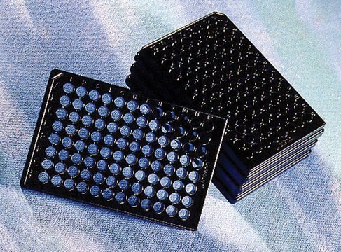 Corning&#174; 96 Well Special Optics Microplate flat bottom clear, black polystyrene, Tissue Culture (TC)-treated surface, bag of 25, sterile