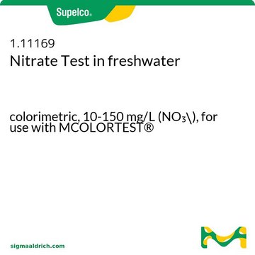 Nitrate Test in freshwater colorimetric, 10-150&#160;mg/L (NO3-), for use with MCOLORTEST&#174;