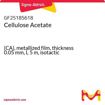 Cellulose Acetate (CA), metallized film, thickness 0.05&#160;mm, L 5&#160;m, isotactic