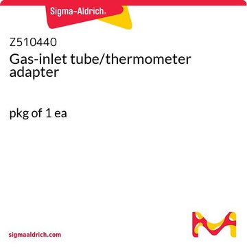 Gas-inlet tube/thermometer adapter pkg of 1&#160;ea