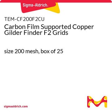 Carbon Film Supported Copper Gilder Finder F2 Grids size 200&#160;mesh, box of 25