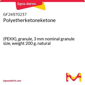 Polyetherketoneketone (PEKK), granule, 3&#160;mm nominal granule size, weight 200&#160;g, natural