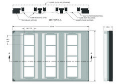 Grace Bio-Labs ProPlate® microarray system tray set size 4 wells, with stainless steel spring clips