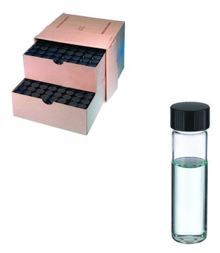 WHEATON&#174; clear sample vial with PTFE faced rubber lined cap packed in partitioned tray glass, tube capacity (8&#160;mL), screw cap