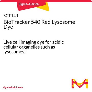 BioTracker 540 Red Lysosome Dye Live cell imaging dye for acidic cellular organelles such as lysosomes.