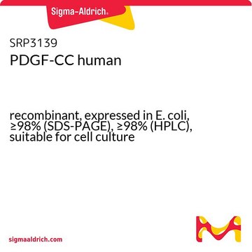 PDGF-CC human recombinant, expressed in E. coli, &#8805;98% (SDS-PAGE), &#8805;98% (HPLC), suitable for cell culture