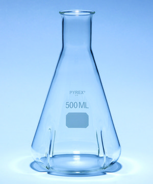 Pyrex&#174; Erlenmeyer flask, narrow neck baffled capacity 250&#160;mL