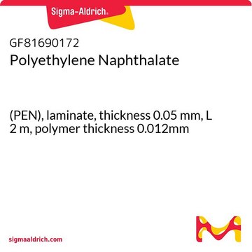 Polyethylene Naphthalate (PEN), laminate, thickness 0.05&#160;mm, L 2&#160;m, polymer thickness 0.012mm