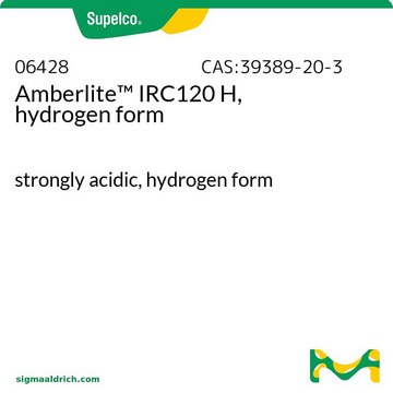 Amberlite&#8482; IRC120 H, hydrogen form strongly acidic, hydrogen form