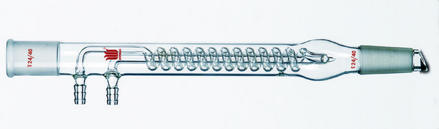 Synthware&#8482; coil-style reflux condenser joint: ST/NS 24/40, hose size 10&#160;mm