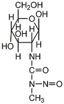 链脲佐菌素 An N-nitroso-containing diabetogenic compound that acts as a nitric oxide donor in pancreatic islets. An antibiotic effective against Gram-negative bacteria. Causes DNA alkylation and DNA strand breaks in pancreatic islet cells.