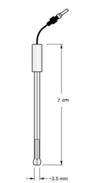 Gold Microelectrode diam. 10&#160;&#956;m