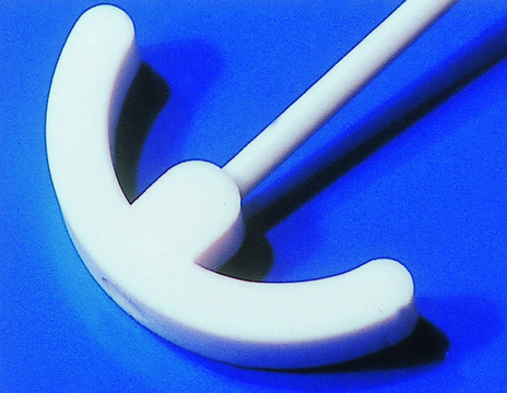 PTFE anchor stirrer shaft shaft diam. 9.5&#160;mm, L 650&#160;mm, blade diam. 140&#160;mm