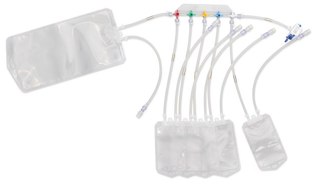 NovaSeptum&#174; SURe High Purity Bag Sampling Unit Manifold (5-valve) with AseptiQuik&#174; S connector, sterile; &#947;-irradiated, volume 100&#160;mL