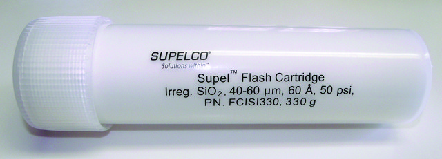 Supel&#8482;Flash Cartridge 40-63&#160;&#956;m, matrix active group silica, bed wt. 330&#160;g, for use with Isco and Analogix flash systems