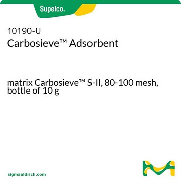 Carbosieve 吸附剂 matrix Carbosieve S-II, 80-100&#160;mesh, bottle of 10&#160;g