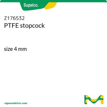 Stopcock plug for flash-chromatography assembly with threaded joints size 4&#160;mm