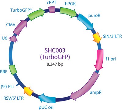 MISSION&#174; Green fluorescent protein marker to monitor transduction efficiency