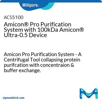 Amicon&#174; Pro纯化系统，配备100kDa Amicon&#174;Ultra-0.5设备 Amicon Pro Purification System - A Centrifugal Tool collapsing protein purifcation with concentraion &amp; buffer exchange.